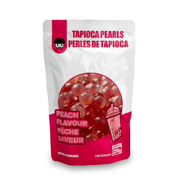 Boba Boy Tapioca Pearls Flavor Peach (250g)
